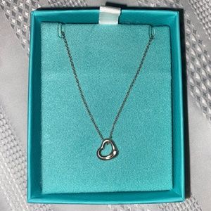 Tiffany Open Heart Pendant